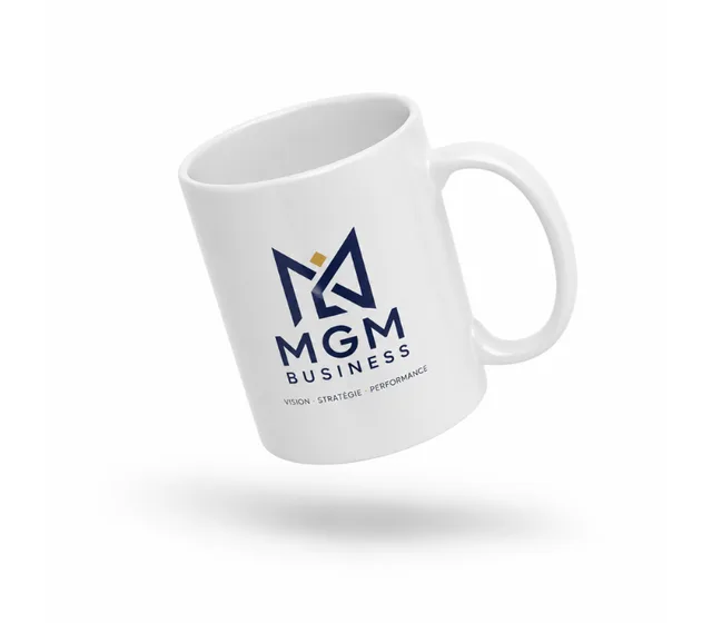 Mugs personnalisés imprimés par l'Agence Moov à Dakar