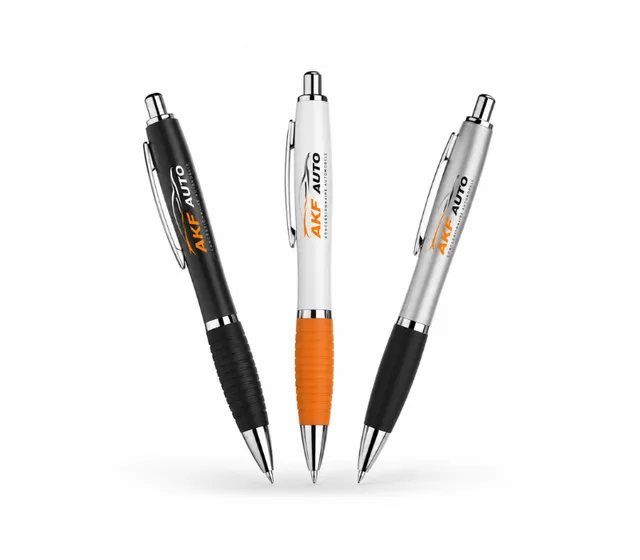 Stylos personnalisés imprimés par l'Agence Moov à Dakar